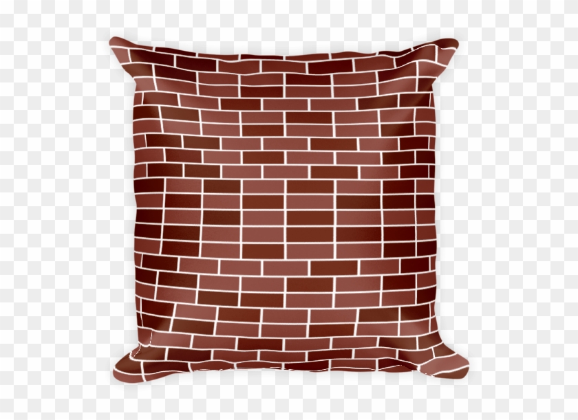 Red Brick Wall Design Square Pillow - Brick Clipart
