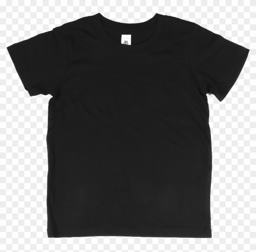 Custom Kids Tshirt - Black T Shirt Front Png Clipart #1000451