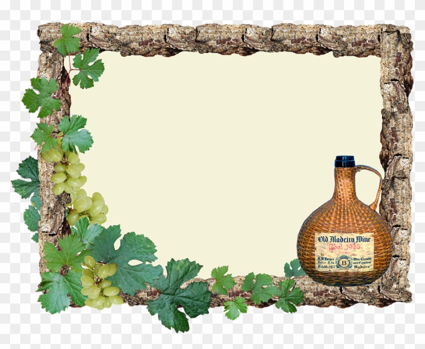 Greeting Card, Grapes, Wine, Frame - Friend Shayari New Year Clipart