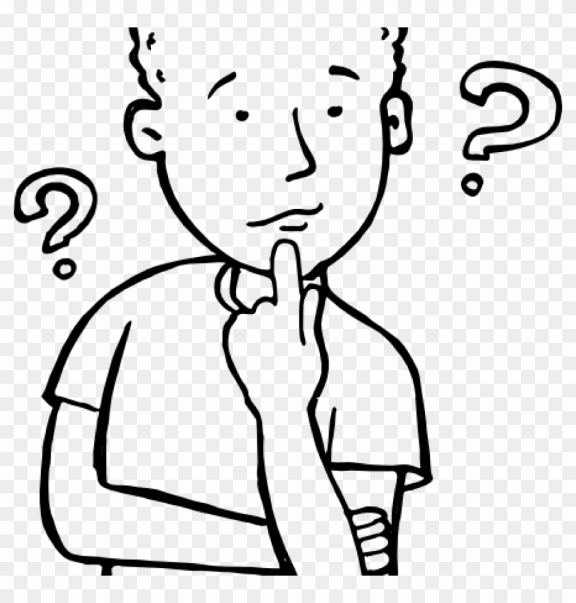 Banner Freeuse Library Student Thinking Clipart Fall - Drawing Of Student Thinking - Png Download