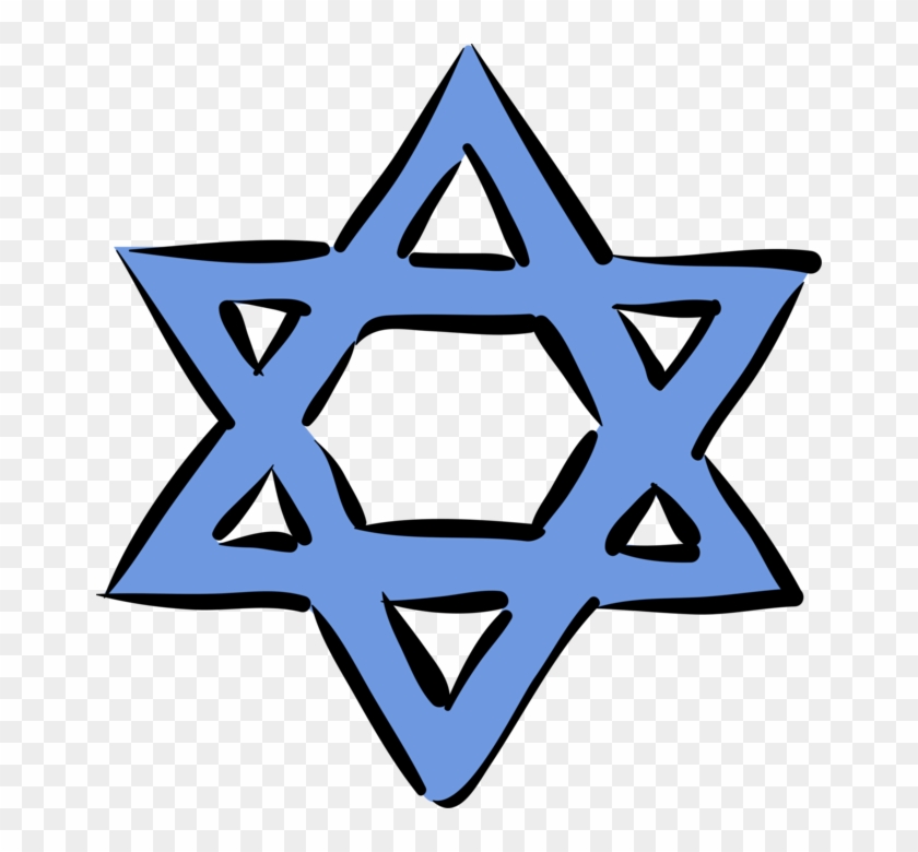 Vector Illustration Of Star Of David Shield Of David - Star Of David Clipart