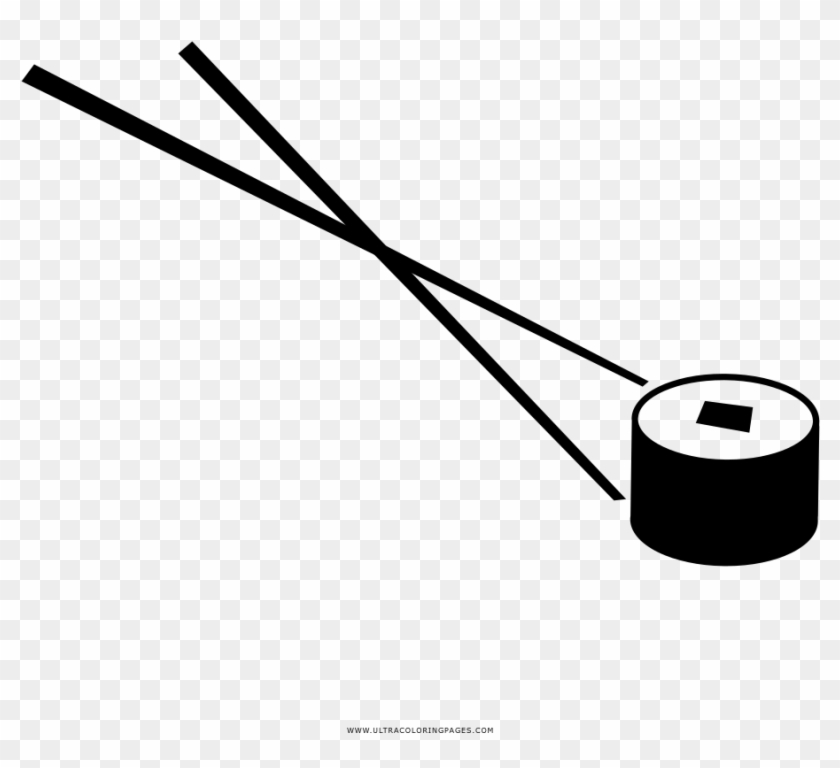 Sushi Coloring Page - Cylinder Clipart