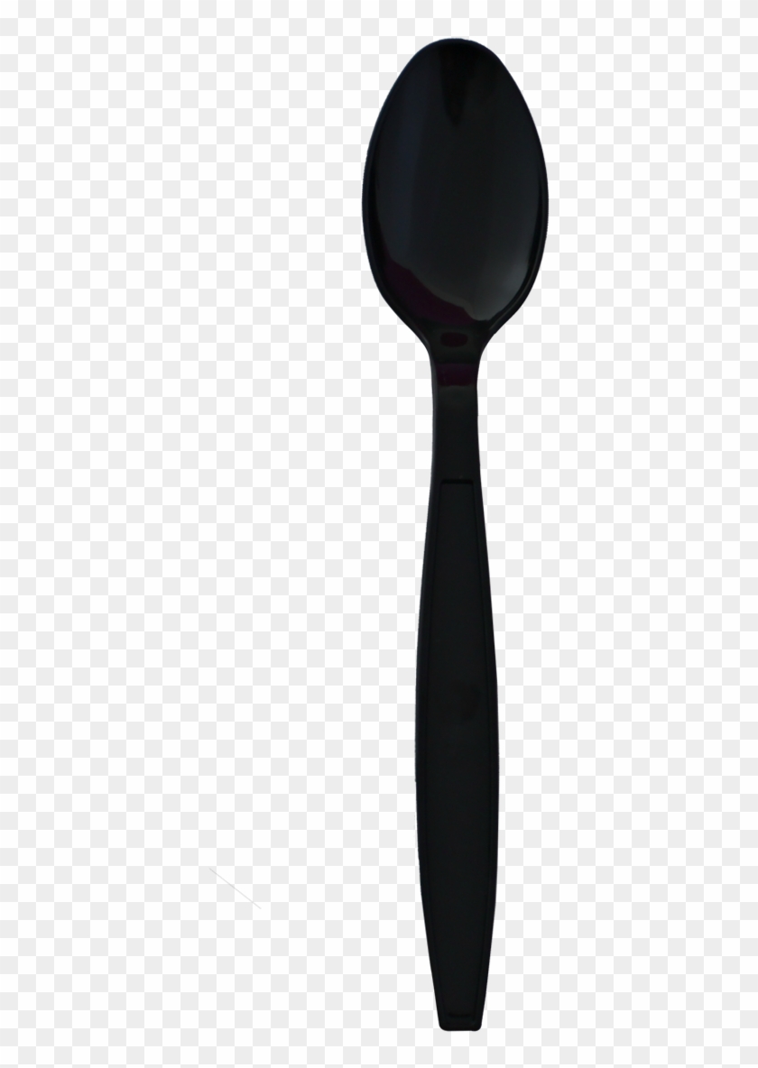 Plastic Spoon Png - Black Plastic Spoon And Fork Clipart #1001184