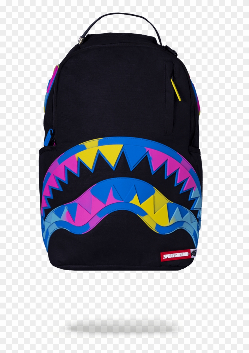 Sprayground Jake Paul Rainbros Shark Backpack Black - Sprayground Jake Paul Backpack Clipart