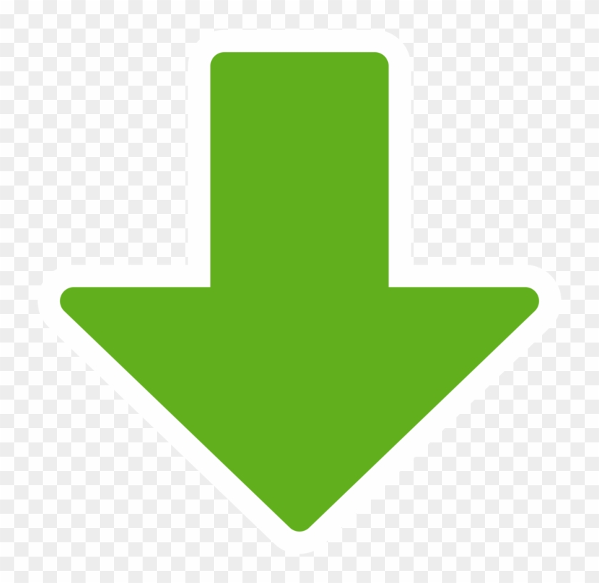 Green Arrow Symbol - Green Arrow Down Icon Clipart #1001550