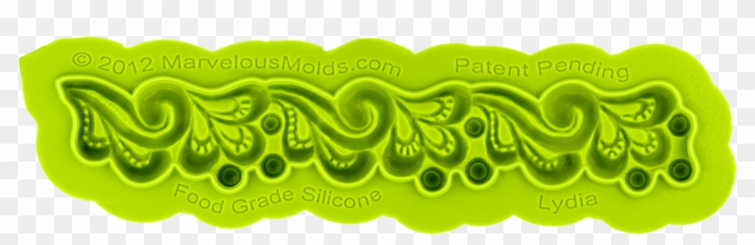 Lydia Enhanced Lace Border Mold Made From Silicone Clipart