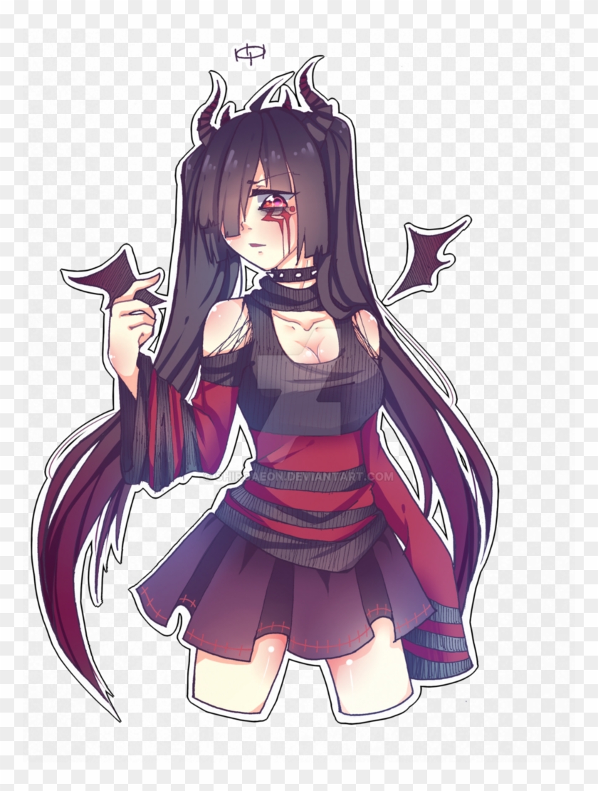 Anime Demon Png - Cute Anime Demon Girl Clipart