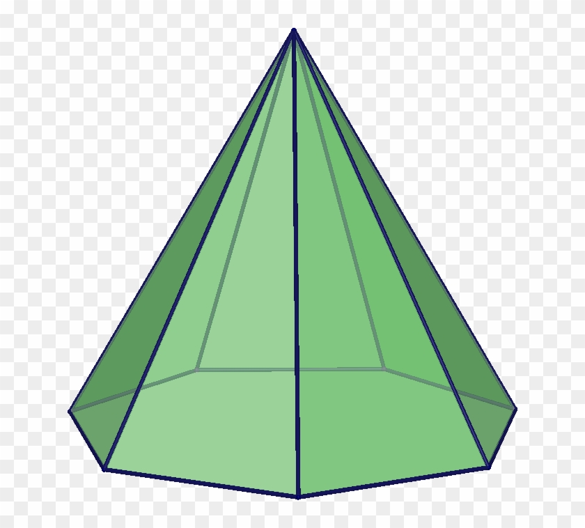 Heptagonal Pyramid - Imagen De Piramide Heptagonal Clipart #1002516