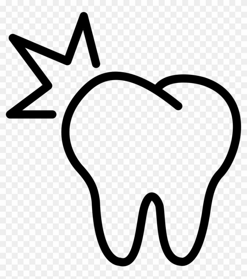 Png File - Tooth Outline Clip Art Transparent Png #1002722
