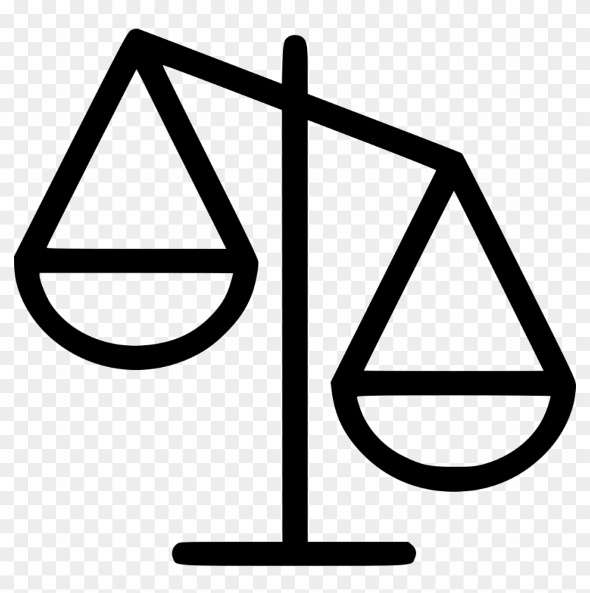 Law Scale Png - Justice Scale Icon Png Clipart #1003074