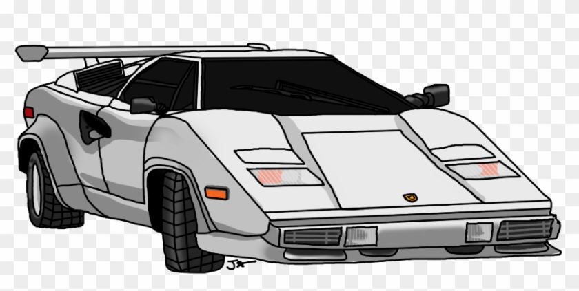 Png Free Stock Lamborghini Countach - Lamborghini Countach Clipart #1003570