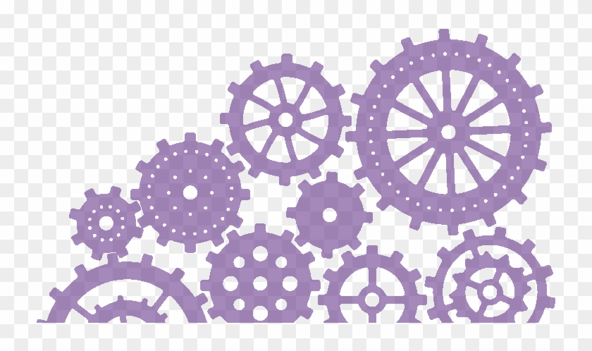 Purple Gears - Purple Gears Png Clipart #1003652