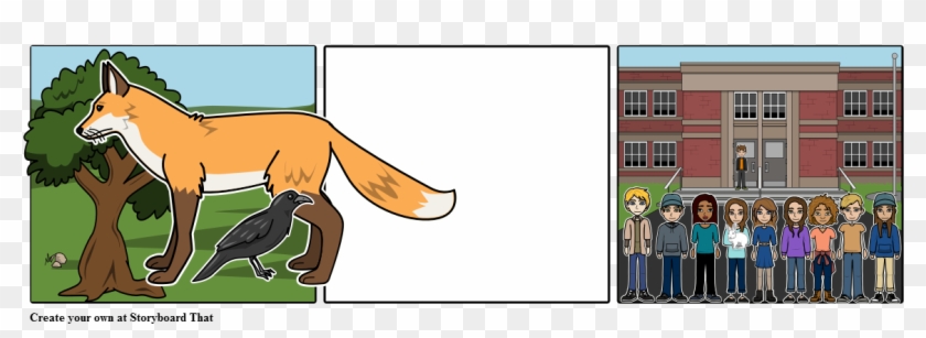 The Fox And The Crow - Cartoon Clipart
