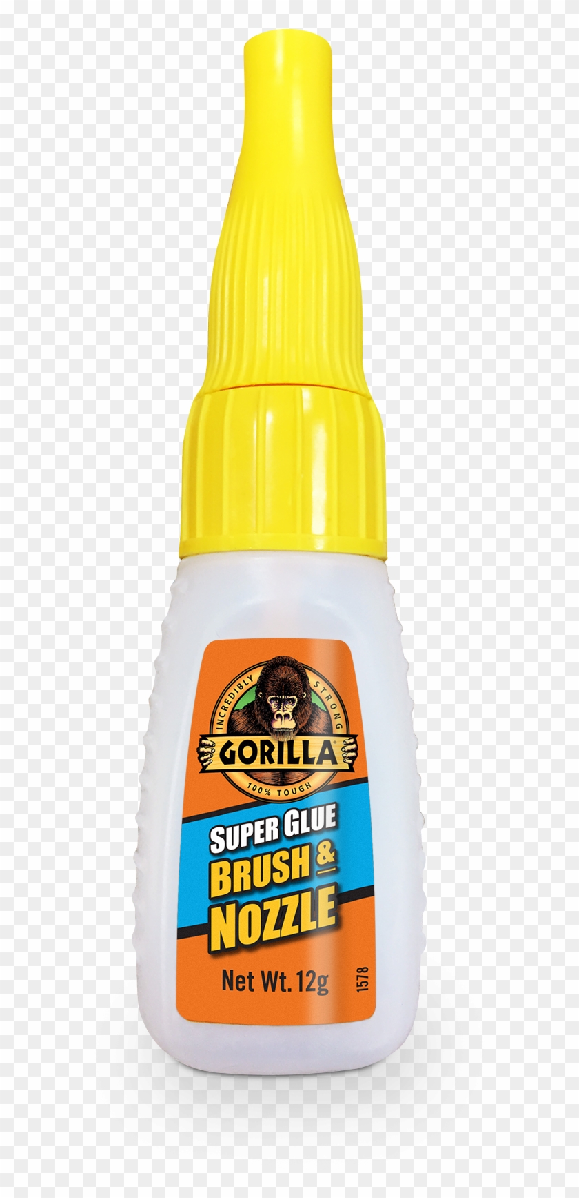 Gorilla Super Glue Brush & Nozzle Clipart #1004045