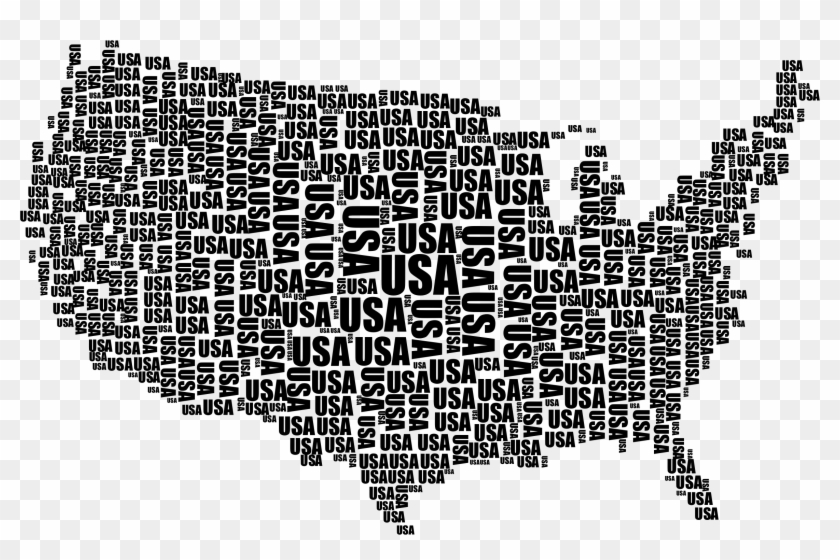 This Free Icons Png Design Of Usa Word Cloud Black Clipart #1004265