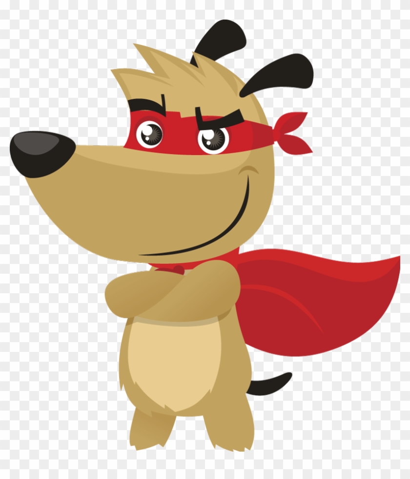 Superhero Dog Clipart - Dog Super Hero Clip Art - Png Download