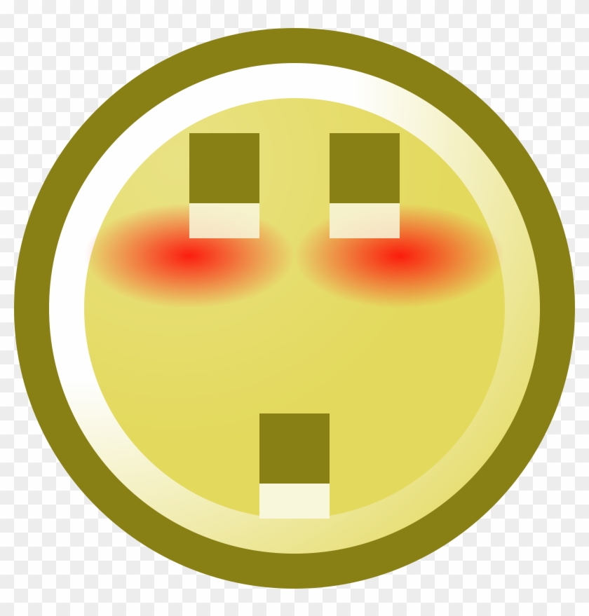 Blushing Emoji Clipart Shame - Clip Art - Png Download #1004553