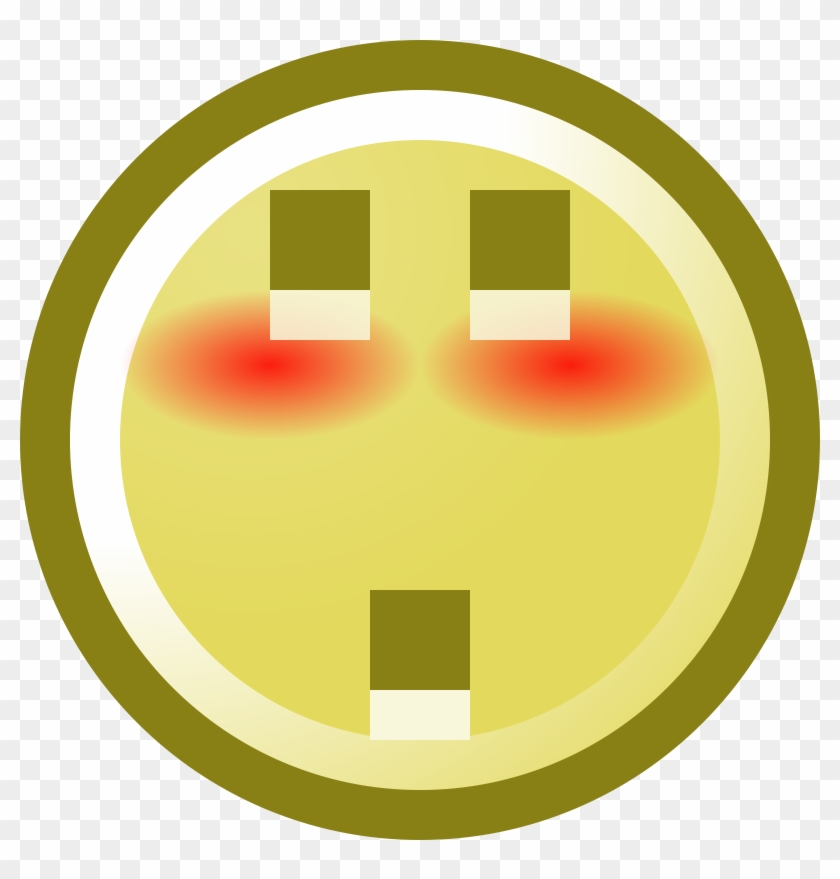 Blushing Emoji Clipart Shame - Clip Art - Png Download