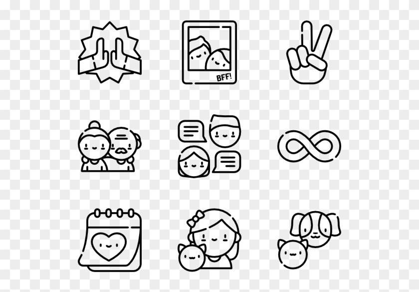 Friendship - Makeup Icon Transparent Background Clipart