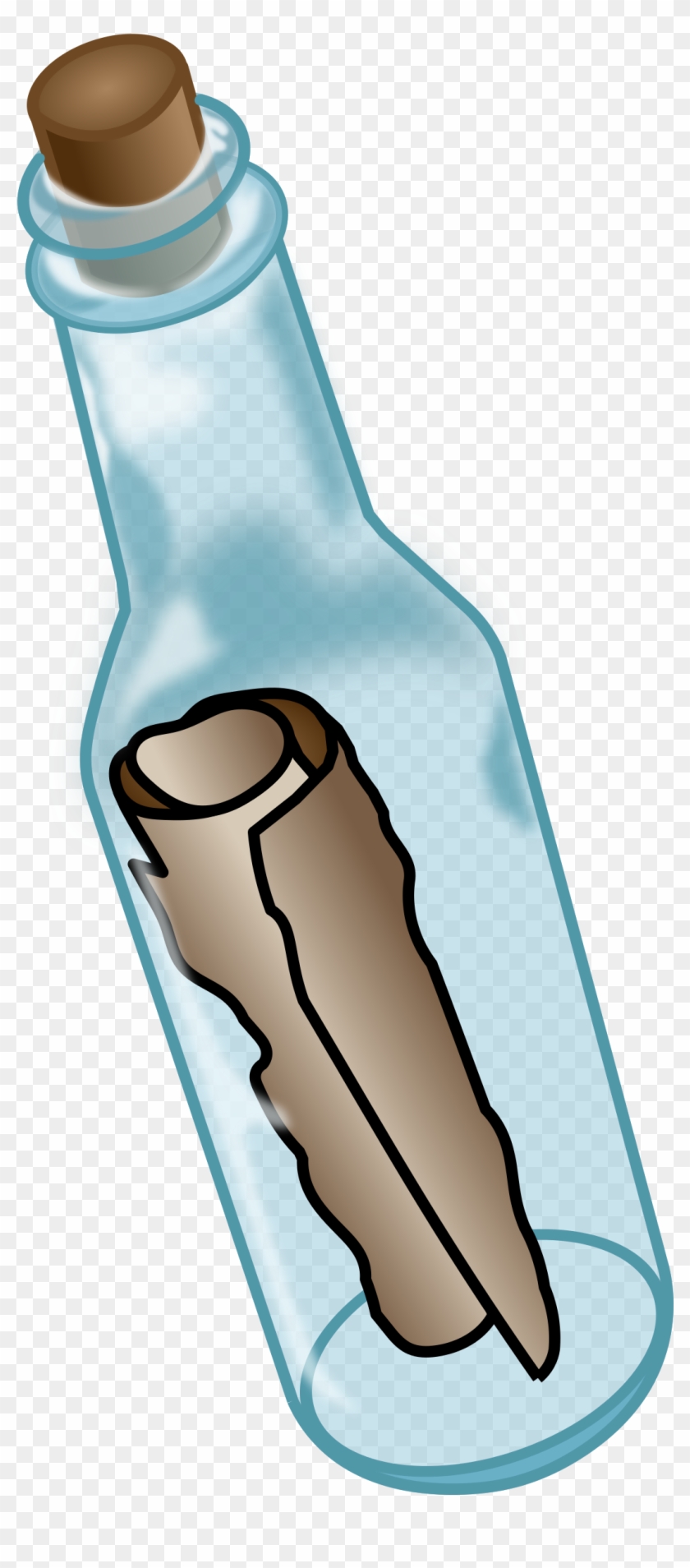 Big Image - Letter In A Bottle Png Clipart
