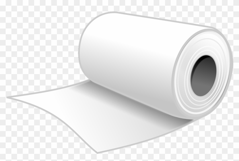 Toilet Paper Bathroom Tissue Toilet Tissue - Paper Towel Clip Art - Png Download #1004755