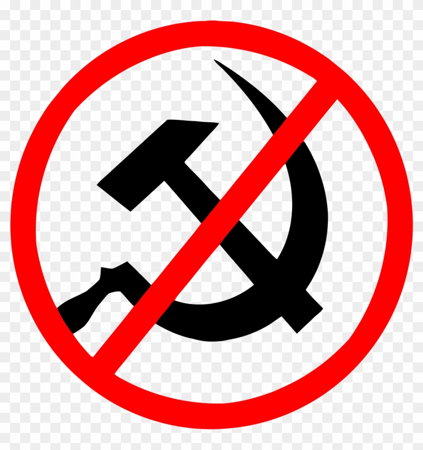 Hammer And Sickle Crossed Out , Png Download - Hammer And Sickle Crossed Out Clipart