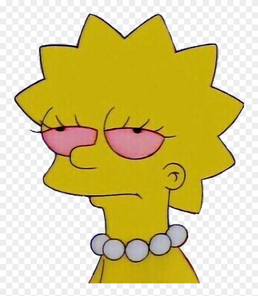 Simpsons Xxxtentacion Simpsonswave Tumblr - Lisa Simpson Meme Png Clipart