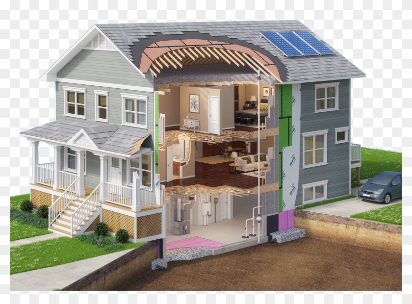 A Scientific Approach To Building Custom Homes - Greenhome Model For School Project Clipart