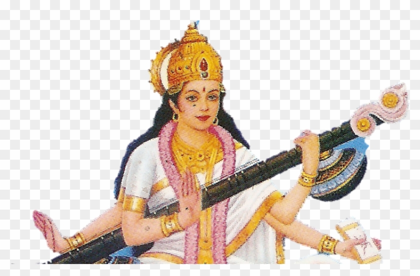 Goddess Saraswati Png Download - Saraswati Shishu Mandir School Clipart #1006108