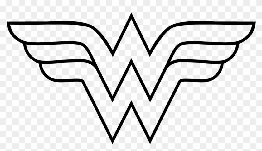 Logos For > Wonder Woman Logo Coloring Pages - Wonder Woman Logo Clipart - Png Download