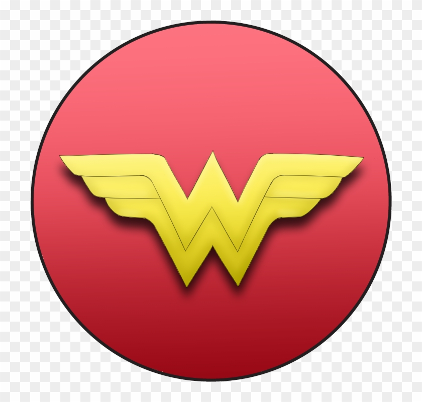 Wonderwomanbutton - Circle Clipart