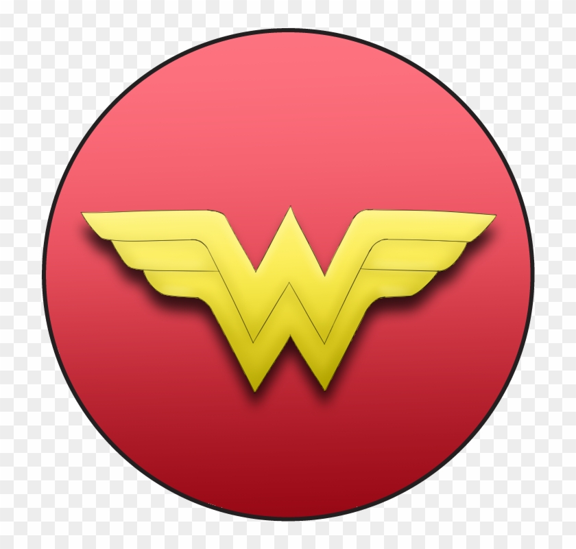 Wonderwomanbutton - Circle Clipart (#1006464) - PikPng