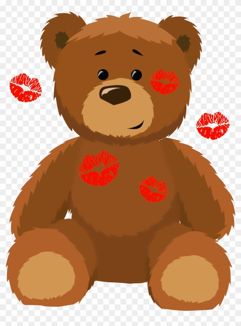 1265 X 1628 6 - Valentines Bear Clip Art - Png Download
