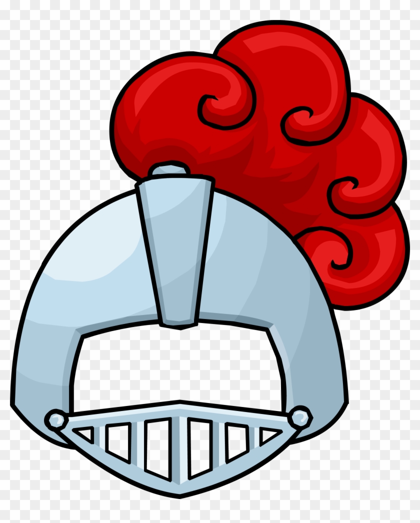 Masks Clipart Knight - Club Penguin Knight Helmet - Png Download #1006837