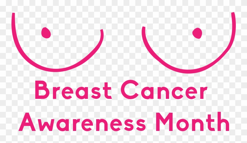 October Is National Breast Cancer Awareness Month - Circle Clipart