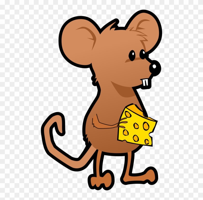 Mouse Cheese Sandwich Rat Rodent - Clipart Cartoon Mouse - Png Download #1007904