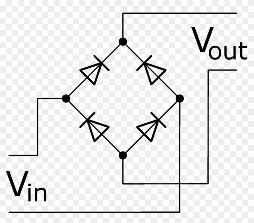 4 Diode Bridge Rectifier - Ponte De Diodo Retificador Clipart