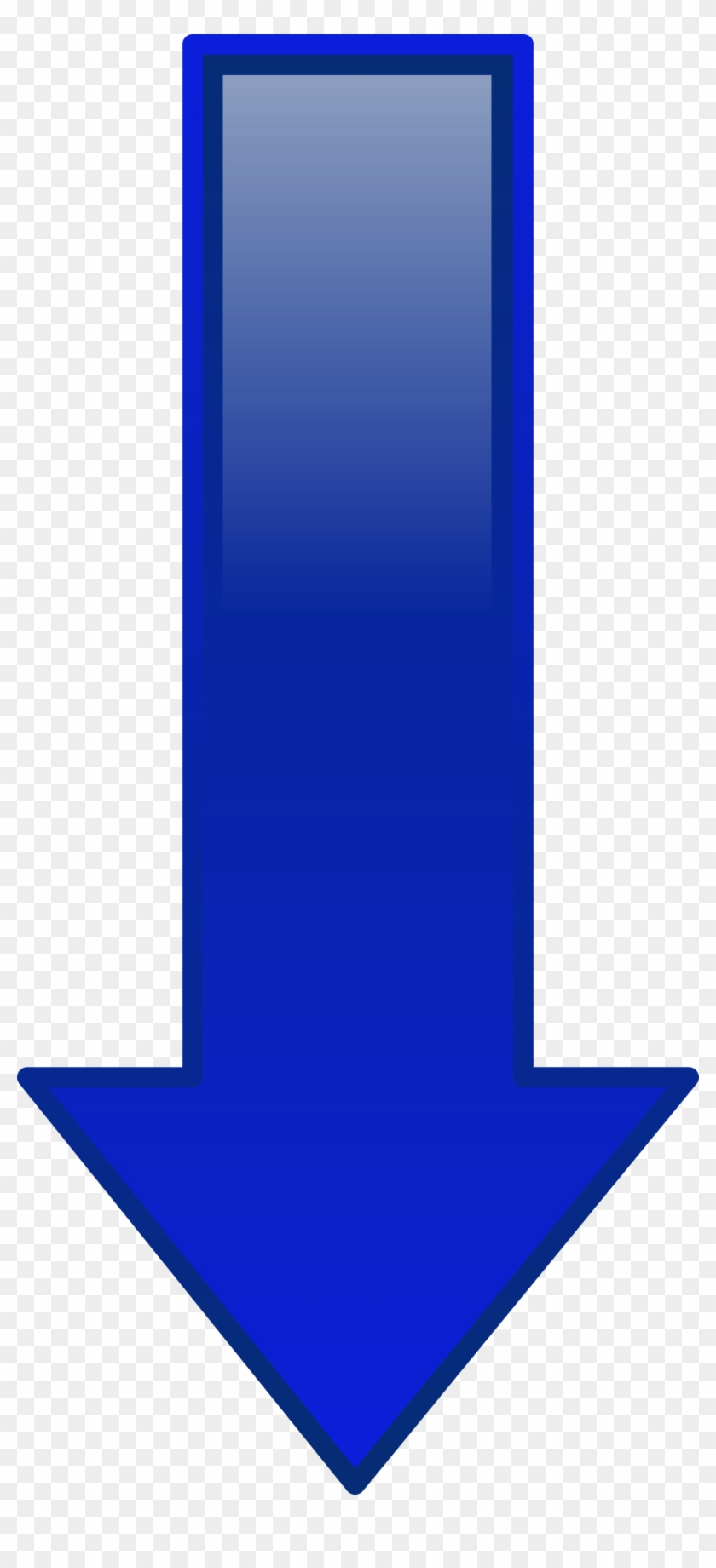 This Free Icons Png Design Of Arrow Down Blue Clipart #1008312