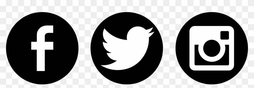 Black And White Social Media Icon Png Clipart