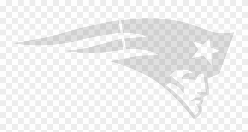 Large - Patriots Logo Black White Transparent Clipart