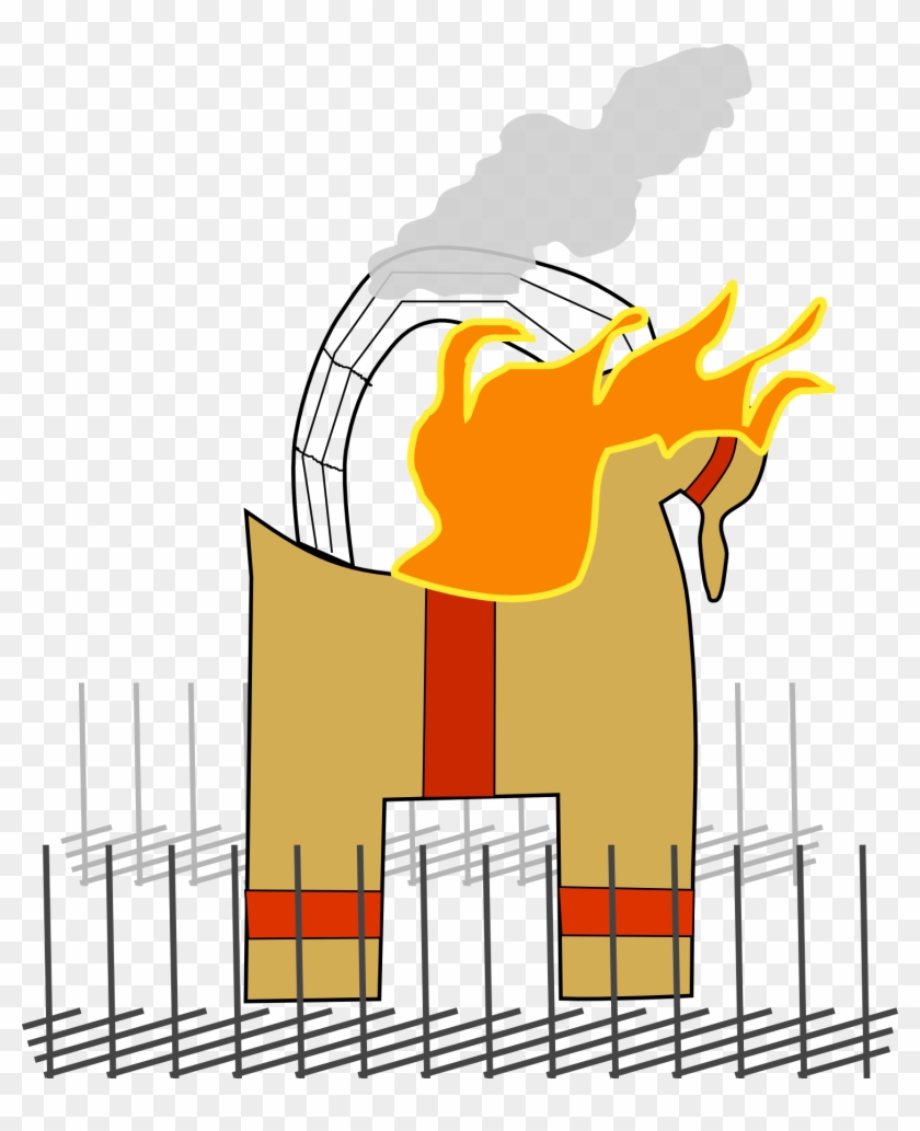 How Can We Sleep While The Goat Is Burning - Cartoon Clipart
