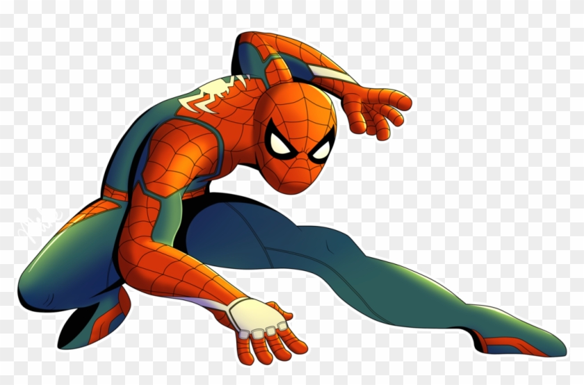 Ps4 Spider-man By Lucarioocarina - De Spiderman Playstation 4 Clipart