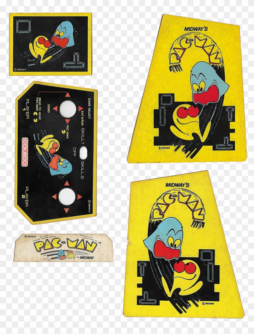 Pac Labels - Coleco Pacman Arcade Stickers Clipart #1009261