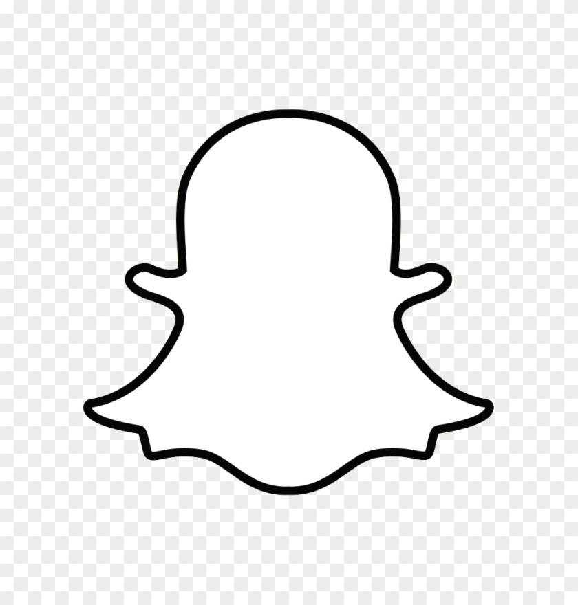 Snapchat Icon Transparent Wwwimgkidcom The Image Kid - Snapchat Logo Vector Black And White Clipart #1009371