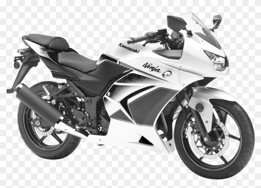 Kawasaki Ninja 250r White Motorcycle Bike Png Image - Kawasaki Ninja 250 2011 Clipart #1009642