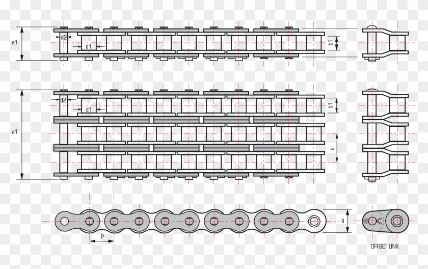 British Standard Roller Chains - British Standard Roller Chain Clipart #1009682