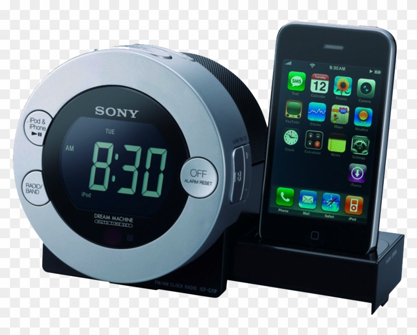 Radio - Iphone 6 Docking Station With Clock Clipart