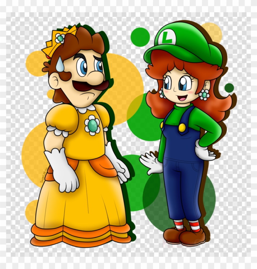 Daisy Luigi Clipart Princess Daisy Luigi Princess Peach - Png Download