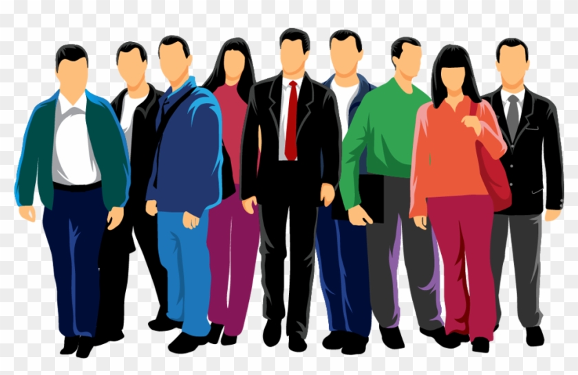 Euclidean Vector People Crowd - Crowd Of People Vector Png Clipart #1010990