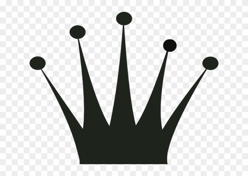 Crown, Silhouette, Gold, Clip Art, King, Queen, Prince - Queen Crown Template - Png Download #1011002